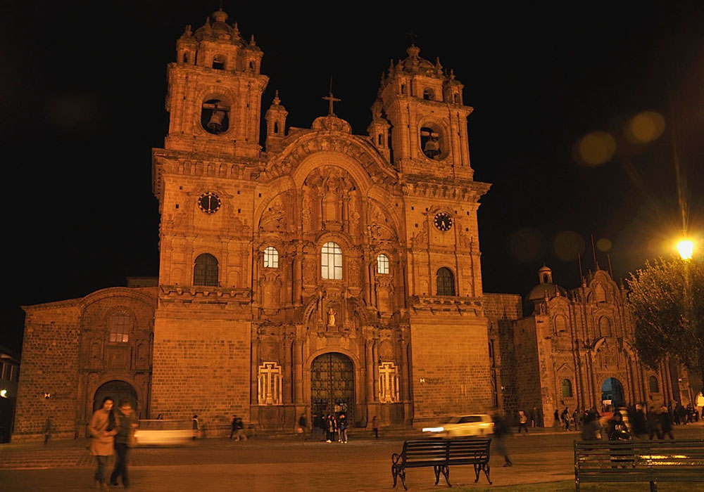 Church Baroque in Night